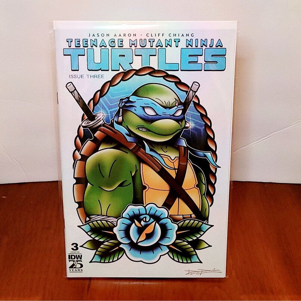 TMNT #3 Limited To 500 David Rider Tattoo Variant Leonardo High Grade